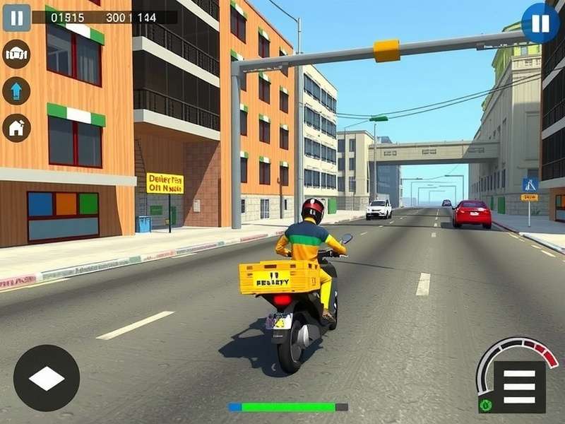 Delivery Ace Pro gameplay screenshot showing Indian city environment